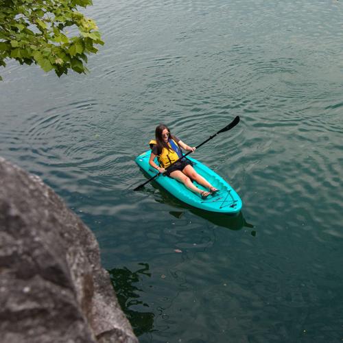 Lifetime Hydros 85 Sit-On-Top Kayak w Paddle (90935) - Water adventures will now be enjoyable and safe.